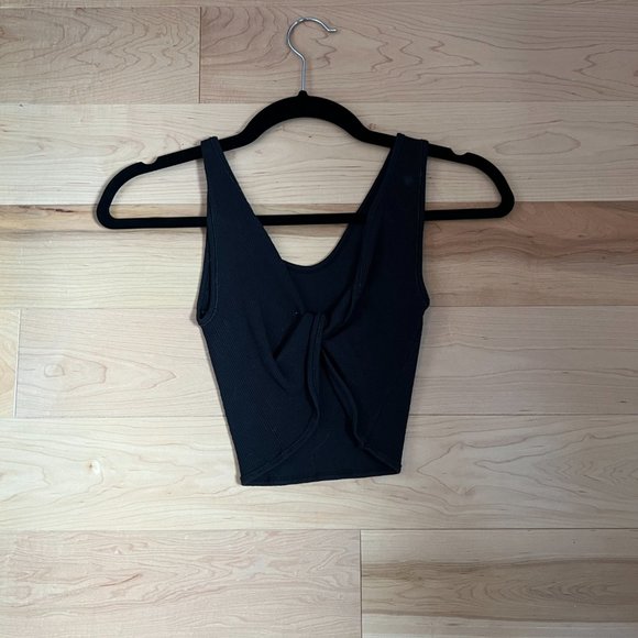 UO Out From Under Black Cross Top XS/S - Picture 2 of 3